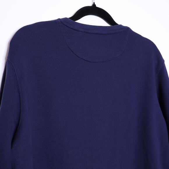 LYLE & SCOTT Crew Neck Sweatshirt Navy Blue Long Sleeve Crewneck Casual Men's Lb - Picture 9 of 14